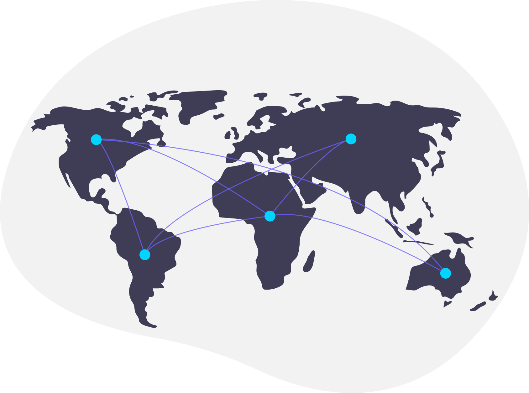 Global reach illustration